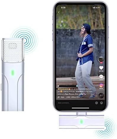 Coleção Arkologia Microfone Lavalier sem fio para telefones Android, para o YouTube Facebook Live Stream Tiktok Recording, nenhum aplicativo necessário, plug e reproduzir, redução de ruído de 3 níveis