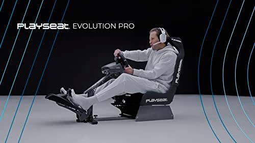 Cockpit de corrida do PlayEat Evolution Pro Sim | Cockpit de simulador de corrida confortável | Compatível com todas as rodas de direção