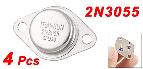 UXCELL 4X 2N3055 15A NPN AF Audio Power Transistor, TO-3, 60V