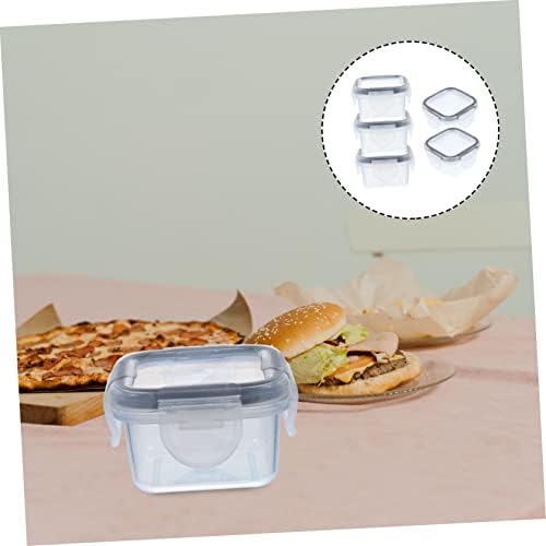 Upkoch 5pcs de armazenamento de alimentos contêiner lanche recipiente infantil recipiente de lanche recipientes com tampa salada salada salada garrafa de plástico caixa de frutas caixa de tenda