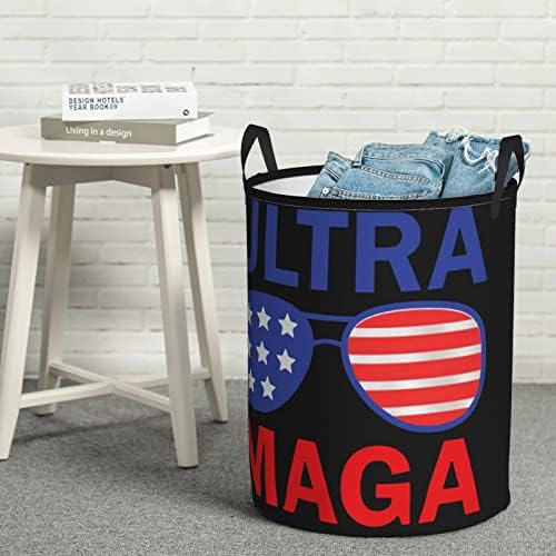 Ultra MAGA RAPACIMENTO TEMPER CIRCULAR EMPERAÇÃO cestas de armazenamento dobrável para cesto de banheiro do quarto