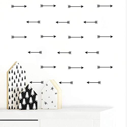 Juekui Conjunto de 20 PCs Arrows adesivos de parede Tribal Decalques de parede de seta para crianças quarto de estar e decoração de escritório decoração de parede ws12