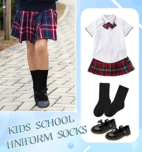 Crianças atléticas infantis meias meninos meninos meninas uniformes escolares clássicos Casual Cotton Childs Sports de meias respiráveis ​​6 pares