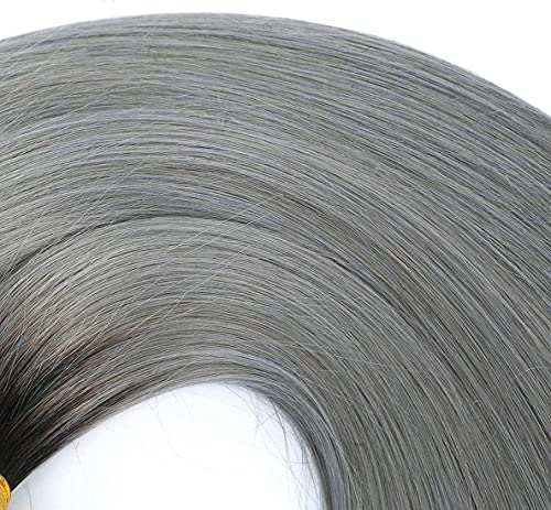 Terra cinza Bundles ombre pacote de cabelo humano raízes escuras Pacote de cabelo preto a cinza Pacote de cabelo duplo 3 pacote