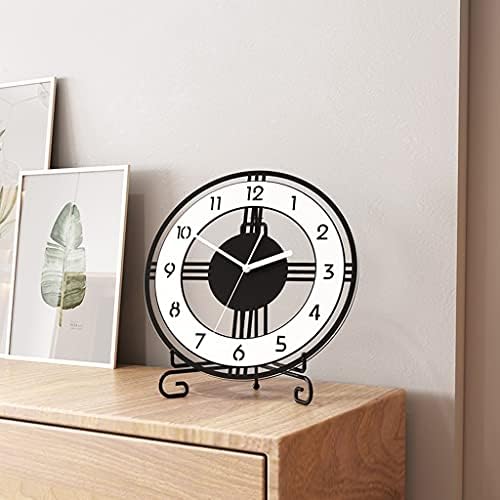 Relógio de mesa uxzdx Relógio de design moderno relógio Relógio Decoração de casa Silenciosa para a sala de estudo da casa de estar