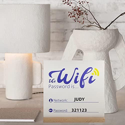 Wi -Fi Senha Sign 8 x 8 Wi -Fi Wi -Fi para casa e negócios