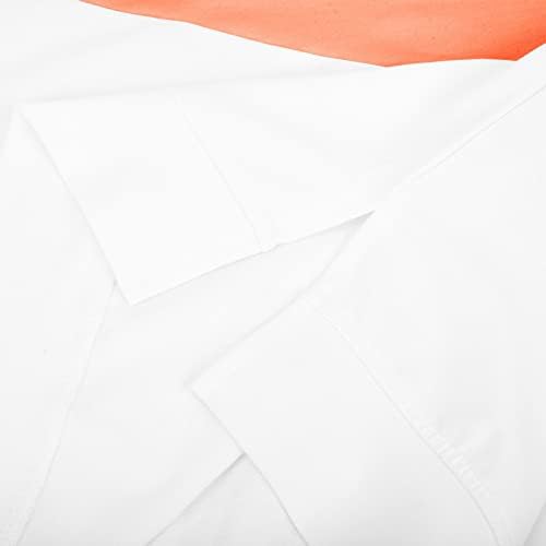 Casaco de brunch para meninas adolescentes mangas compridas de manga longa spandex bloco colorido de túnica casaco de túnica Mulheres 3o