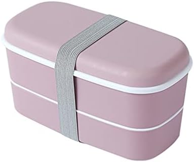 GPPZM Box de camada dupla Bento BENTO Selado à prova de alimentos à prova de alimentos Contêiner Microwavable Portable Picnic School