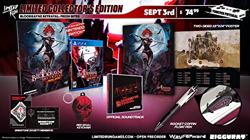 Bloodrayne Traição: Fresh Bites - Edição do Colecionador, Run Limited Run 425 - PlayStation 4