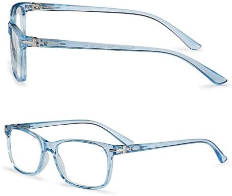 Leiterest Blue Light Blocking Reading Glasses Glasses, moda para homens e mulheres, anti -brilho, anti -falhas, proteção