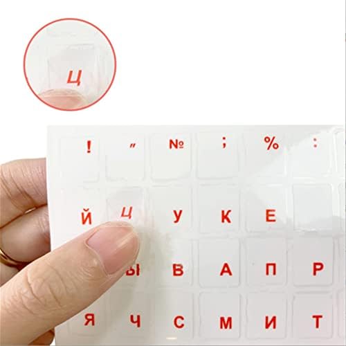 Syingy 1pcs claro adesivo russo filmes de filme letra letra de teclado para notebook PC PC Protection Acessórios para laptop Black DIY Álbum de foto