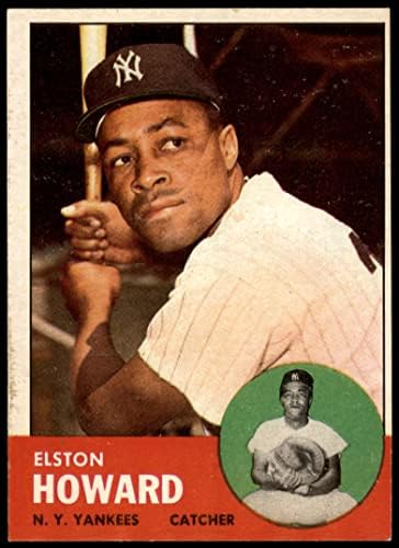 1963 Topps # 60 Elston Howard New York Yankees ex Yankees