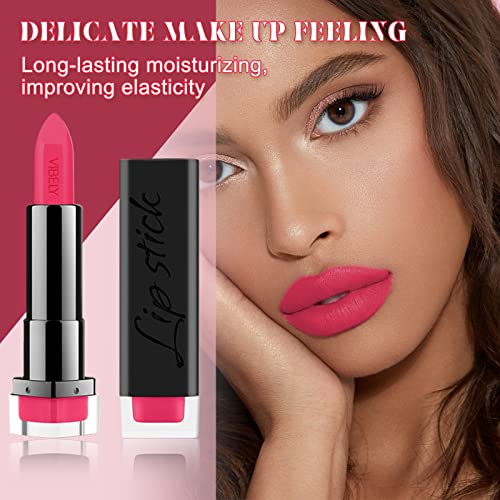 Conjunto de maquiagem para mulheres creme completo de kits de longo prazo de longa duração Lipstick Lip Lip Salts impermeabilizações de batom de batom sem bato sem bato