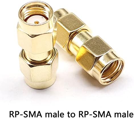 RP SMA Male fêmea para RP SMA Adaptador feminino masculino RF Coaxamento Coaxing Conversor de conector de barril de barril