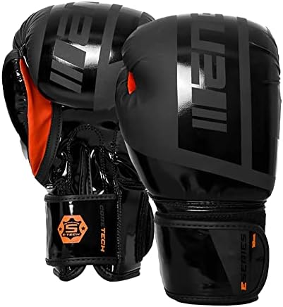 Envolver as luvas de boxe E-Series | Luvas de boxe de estilo Pro Velcro leves. Adequado para boxe, kickboxing e treinamento de bolsas