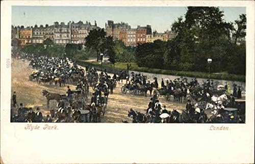 Hyde Park London, Inglaterra Original Antique Postal Cartão