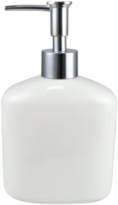 Enesco Nosso nome é Mud Papai Noel Sabe Wash Your Hands Pump Soap Soap Dispenser, 12 onças, branco e vermelho