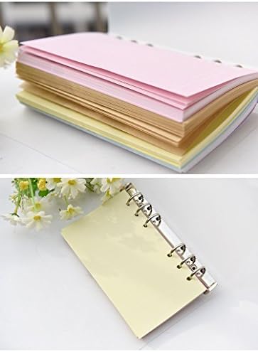 Chris-Wang 5 conjuntos de cores variadas governadas/lison/para fazer a lista/reabastecimento em branco inserções de papel de preenchimento