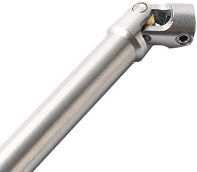 Eixo de acionamento de aço inoxidável universal rzxyl para 1/10 Axial SCX10 D90 RC Crawler Atualizações de carros Acessórios 140mm-250mm