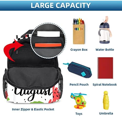 Mochila laptop VBFOFBV, mochila elegante de mochila casual bolsa de ombro para homens, melancia Olá agosto