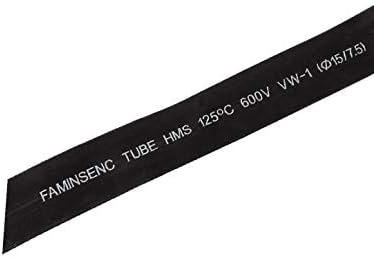 X-Dree 600V 12: 1 Tubulação de encolhimento de calor poliolefina Tubo encolhido 5mm dia 9m (Tubi TermorestringEnti Con Tubo