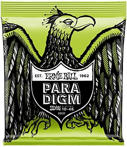 4 Pacote Ernie Ball 2021 Paradigma Strings de guitarra elétrica Slinky Regular .010-.046