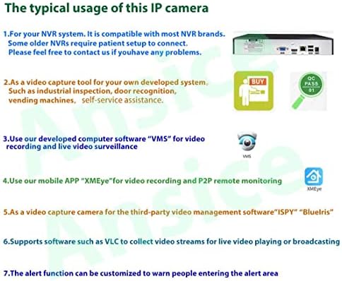 Vandal à prova de 4MP PoE IP Câmera IP Câmera de 2,8 mm Dome Câmera de rede Poe 4,0MP Sistema de segurança IP à prova d'água IR Visão noturna infravermelha