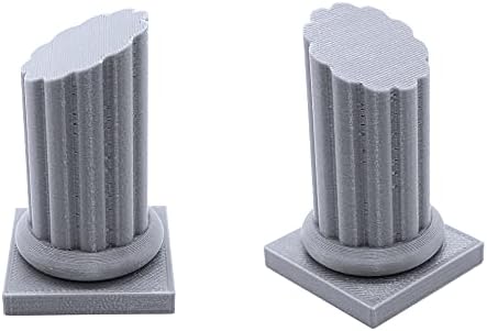 Pilares, cenário de terreno para a comprimido de 28 mm em miniaturas de guerra, 3D impresso e pintável, Endertoys