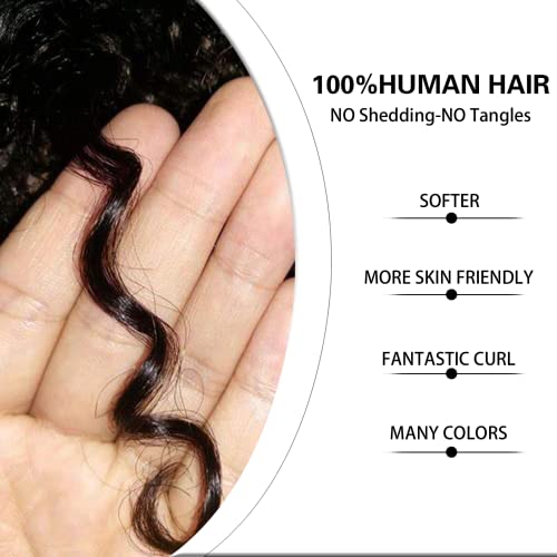 Mowcaw Wigs de cabelo humano curto curto para mulheres negras, peruca curta curta peruca cacheada