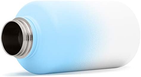Mãe de água moderna de 84 onças, garrafa de água de boca larga reutilizável isolável, balão de metal de aço inoxidável com