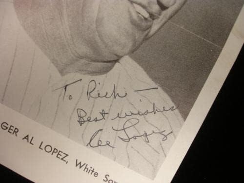 Al Lopez autografou Jay Publishing de Chicago Sox Fotografia - fotos autografadas da MLB