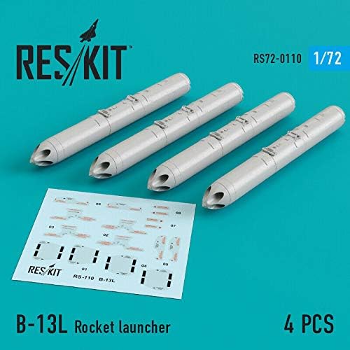 Reskit RS72-0110-1/72 –Resin B-13L Rocket Launcher Resin Detalhe