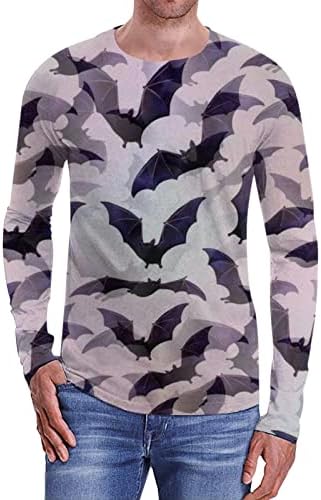 Halloween Mens Soldier T Camisetas mensal Moda Casual Creween Crew Pescoço 3D Impressão digital Tops Athletic Men