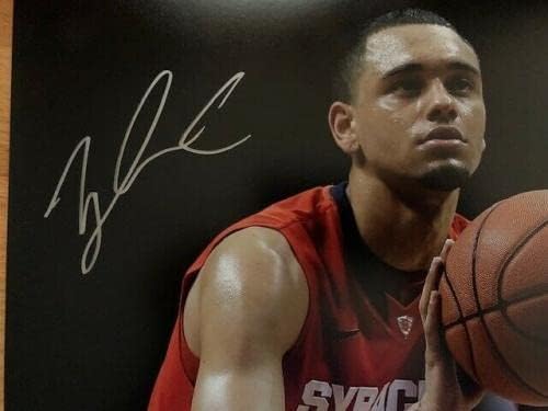 Tyler ennis assinado a mão 11x14 Foto colorida+Coa Syracuse Basketball Great Pose - Fotos autografadas da faculdade
