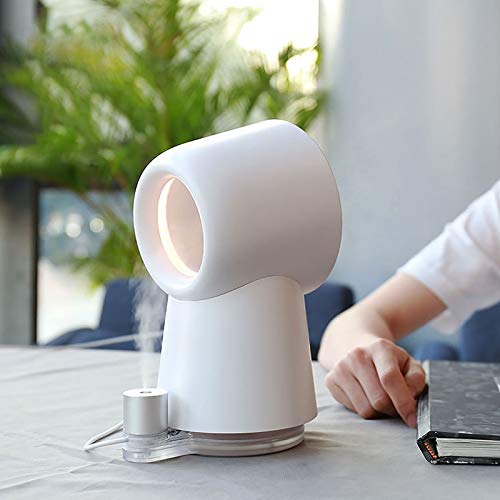 3 em 1 mini -ventilador de resfriamento sem lâmpada fã umidificador de fãs com luz LED para estudo de escritório