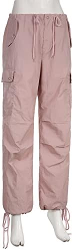 Calça de carga de tamanho Keusn para mulheres, tamanho de verão, verão casual calça de pára -quedas y2k de pára -quedas