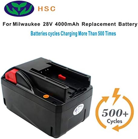 4000mAh 18650 Bateria PACK MIL28B BATERAGEM DE LITHIUM 28V Substituição para Milwaukee 28V Battery Flex 28V BS-28A V28B M28 BX BS28-A 4932352732 M28BX 48-11-2830 BS28