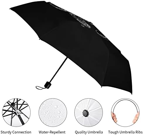 Espaço Astonauta Viagem Umbrella Durável no Vento Guarda dobrável para chuva Umbrella portátil Automotor e fechar
