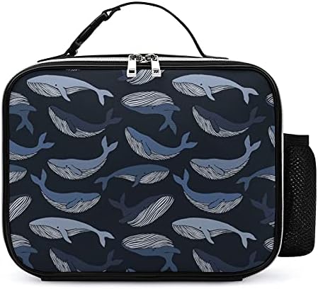 Baleia de tubarão reutilizável bolsa de lanchone