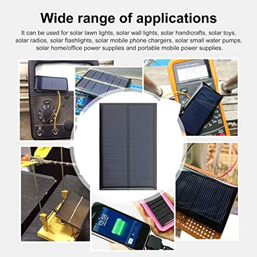 Painéis de Micro Solar de Fellden, 10pcs 5V 200MA Kit de células solares fotovoltaicas 110mmx60mm / 4.33''x 2,36 '' '