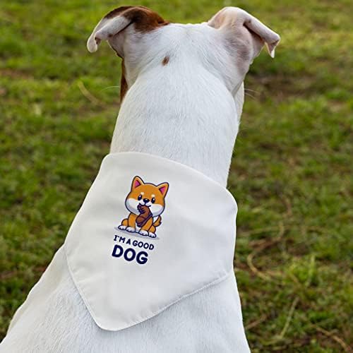 I'm a Good Dog Pet Bandana Collar - Cola de cachecol fofo - Design de texto Dog Bandana - L