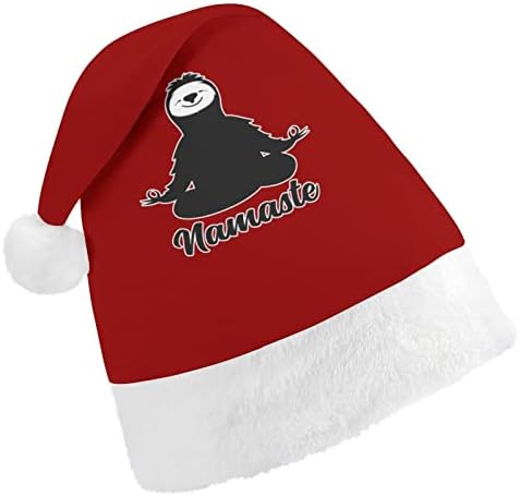 Função engraçada Namaste chapéu de natal macho macho santa gorro engraçado para festa festiva de ano novo de natal