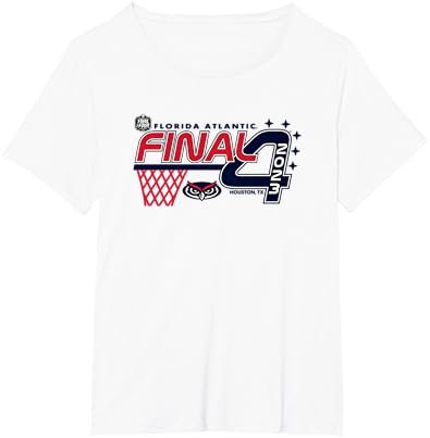 Florida Atlantic Owls Final Four 2023 Basketball White T-Shirt