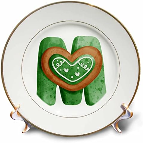 3drose St Patricks Sweets Monogram Initial M - Placas