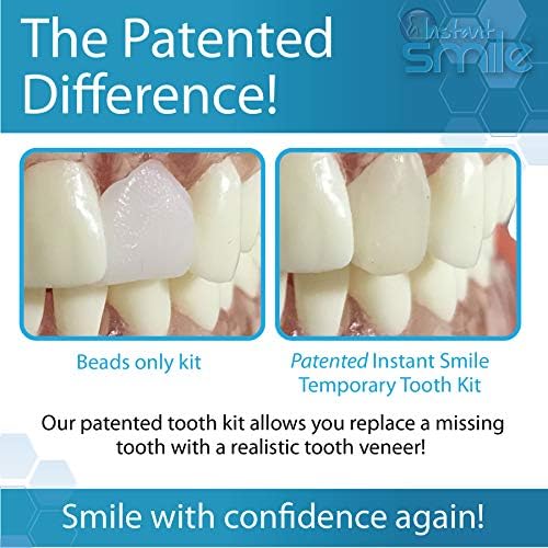 Sorriso instantâneo Complete seu sorriso Kit de substituição de dentes temporários - Substitua um dente ausente em