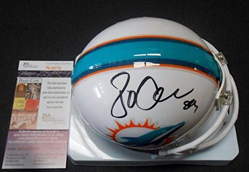 Jordan Cameron assinou Miami Dolphins Mini Football Capacete com JSA COA 1 - Mini capacetes autografados da NFL