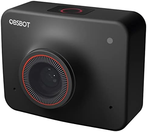 Obsbot Meet 4K Webcam 4K Ultra HD AI Câmera de videoconferência de webcam 4K com foco automático AI Auto Framing HDR & 4x