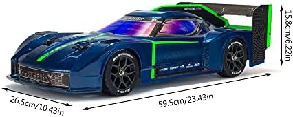Carro de controle remoto qiyhbvr 1/8 simulação de alta velocidade carros rc brinquedos 70+mph para meninos hobby de