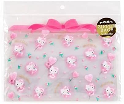 Sanrio Hello Kitty 5 bolsa/estojo com zíper