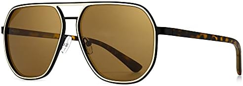 Óculos de sol Aviador de polígono Sungait para homens polarizados de óculos de sol quadrados de sol.